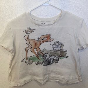 Disney crop top, white, Medium